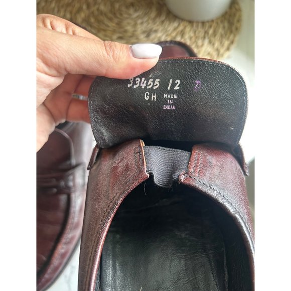 Mens Burgandy Brown Florsheim Size 12 - Picture 8 of 8
